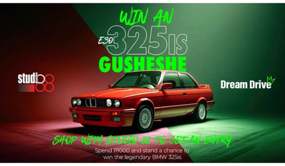SHOP & WIN A BMW 325is GUSHESHE WITH STUDIO 88!