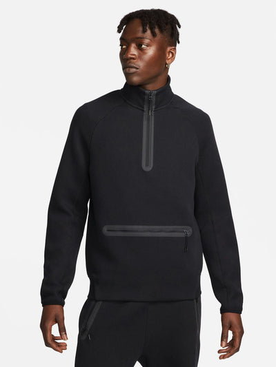 Nike Men's Tech Fleece 1/2 Zip Black Jacket