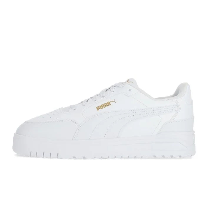 Puma Shuffle Downtown Shoes Mens White/Gold